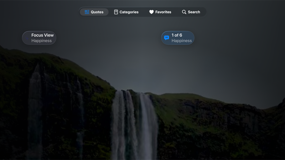 a supported screen — A quiet quote experience across supported screens